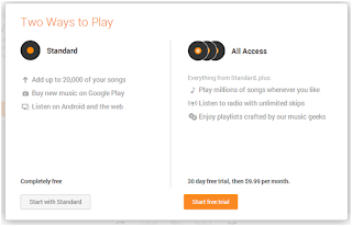 Google Play Music 無料と有料の違い