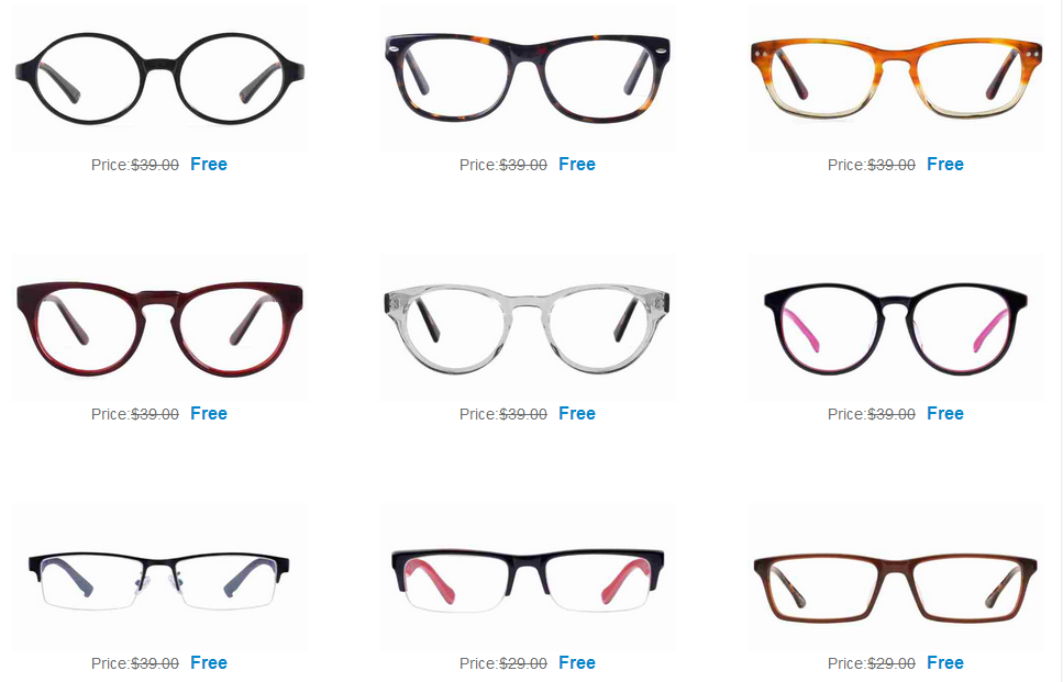 Free Eyeglass Frames from Firmoo