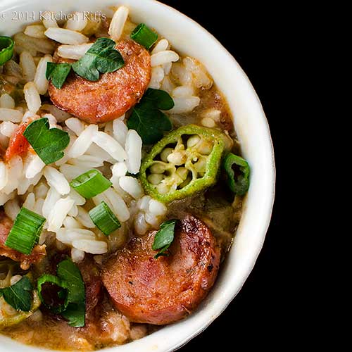 Kitchen Riffs Chicken and Andouille Sausage Gumbo