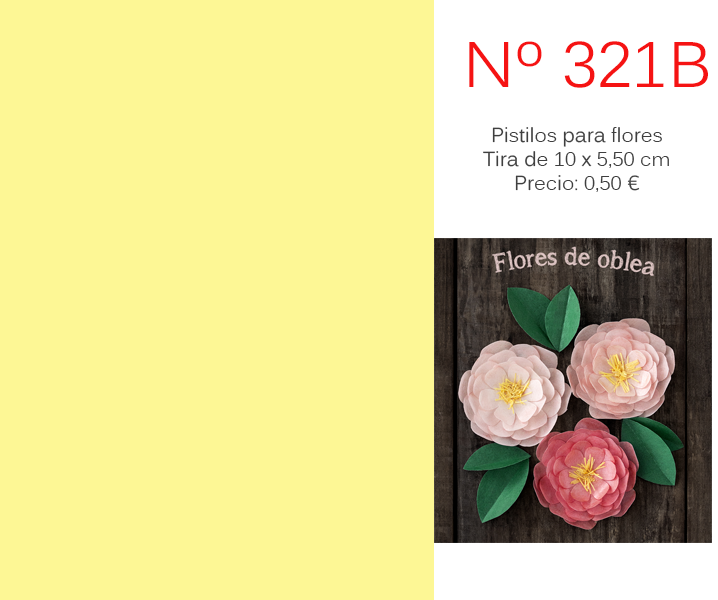 Pistilos flores oblea