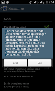 Cara Mengaktifkan Sumber Tidak Dikenal untuk Memasang Aplikasi yang tidak bisa diInstal