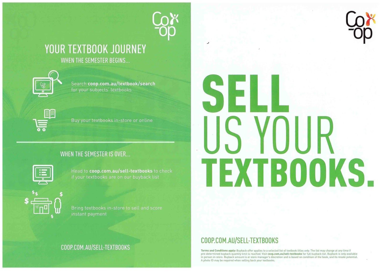 JCU College of Healthcare Sciences Student textbook buyback scheme at the CoOp