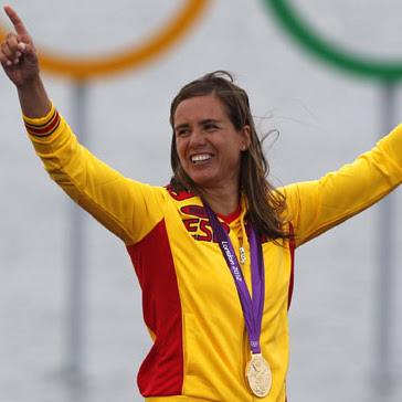 medalla de oro Marina Alabau windsurf en Vela RSX España Juegos Olimpicos de Londres 2012