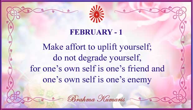 February 1 Thought For The Day February 1