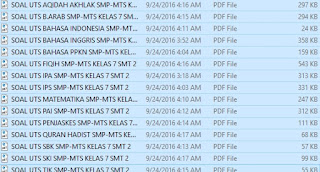 Download Kumpulan Soal UTS SMP Semua Mapel 2016