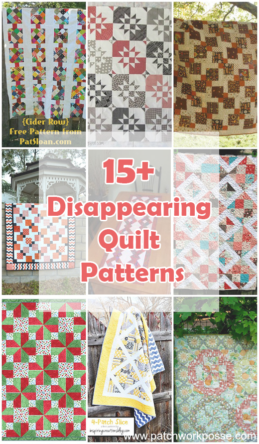 Quilting Land: 15+ Disappearing Quilt Patterns