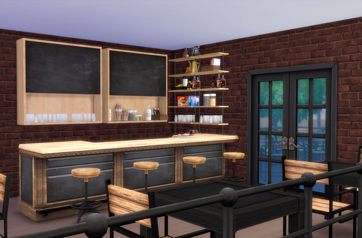 Sims 4. Modern Bar.