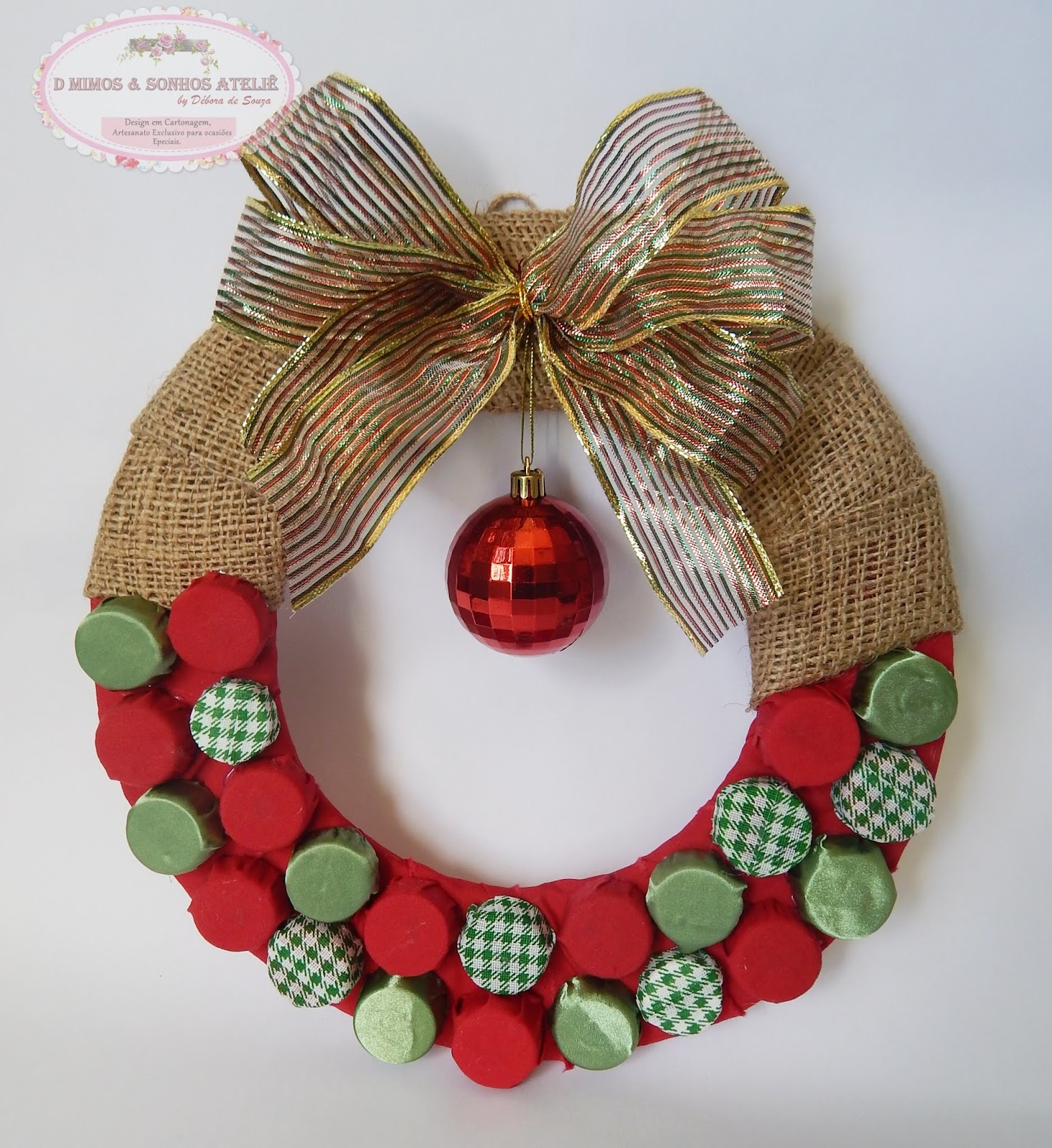 2 ideias fantásticas de Guirlanda de Natal para decorar a Casa | Artesanato  D Mimos