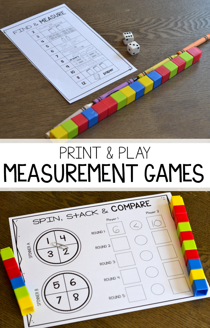 Susan Jones Teaching Measurement and Time Print & Play Games!