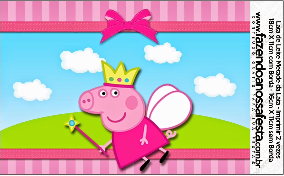 Peppa Pig Hada: Etiquetas para Candy Bar para Imprimir Gratis.