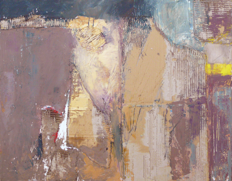 Painting What Feels Right Oil and cardboard