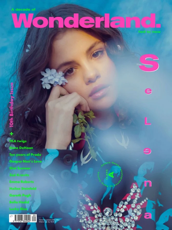 Selena Gomez is dreamy for the Wonderland Sept/Oct 2015 cover