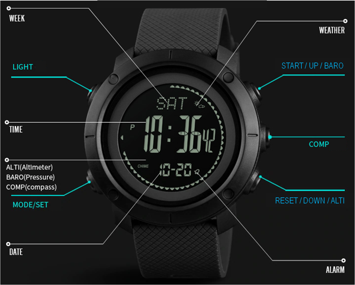 SKMEI 1418 / 1427 digital barometer