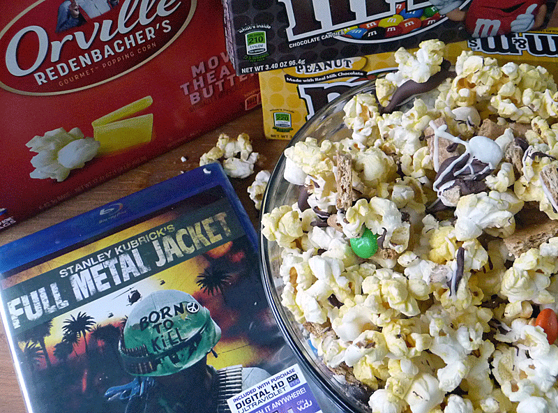 S'mores Popcorn #MovieNight4Less | by Life Tastes Good for the ultimate movie night at home! 
