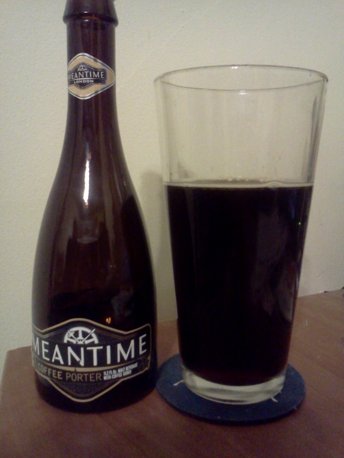 Drinkin' and Modelin' Beer Review Meantime Coffee Porter.