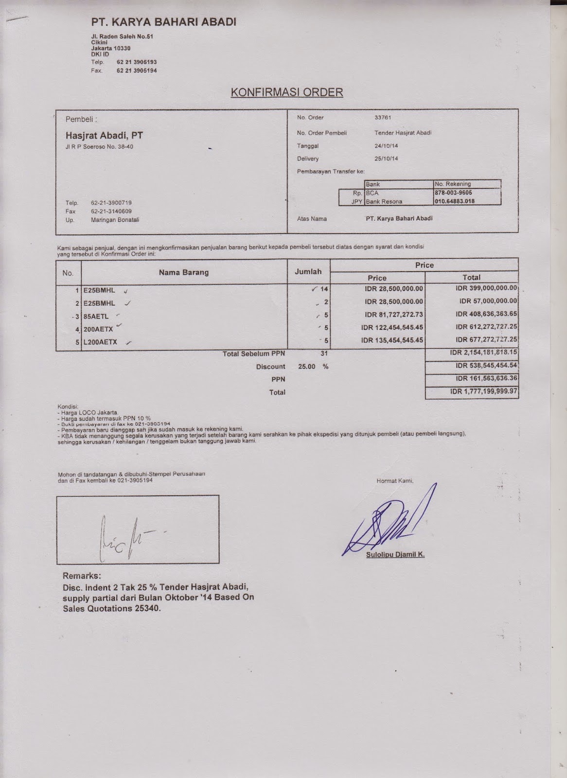 My Activity&hellip; PENERBITAN DELIVERY ORDER ( DO )