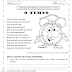 Atividade de leitura e interpretação de texto para imprimir - 2º ano - O tempo