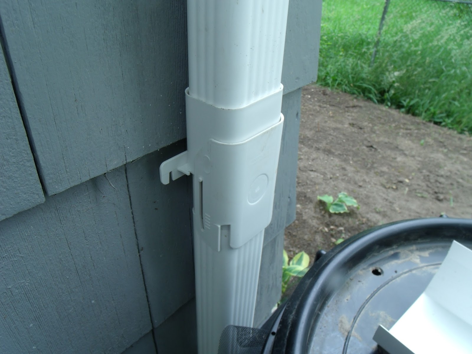 Gear Acres DIY Downspout Diverter Install for the Rain Barrel