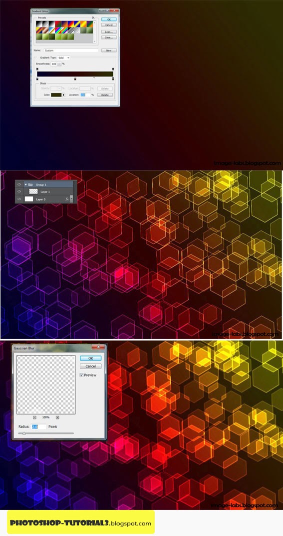 Tutorial How to Create an amazing Hexagon Background