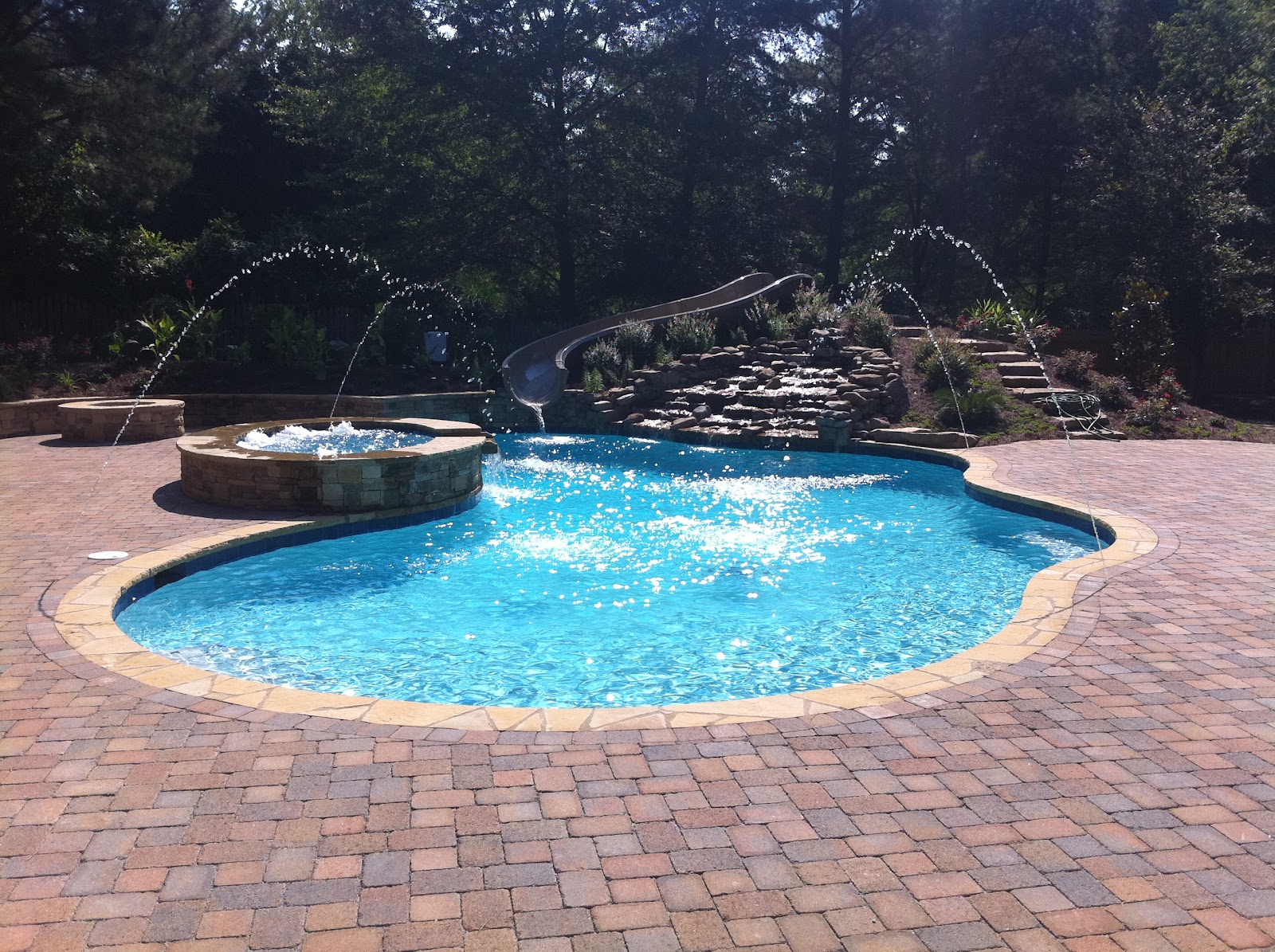 Backyard Oasis Pools Free Form Pool Johns Creek 2