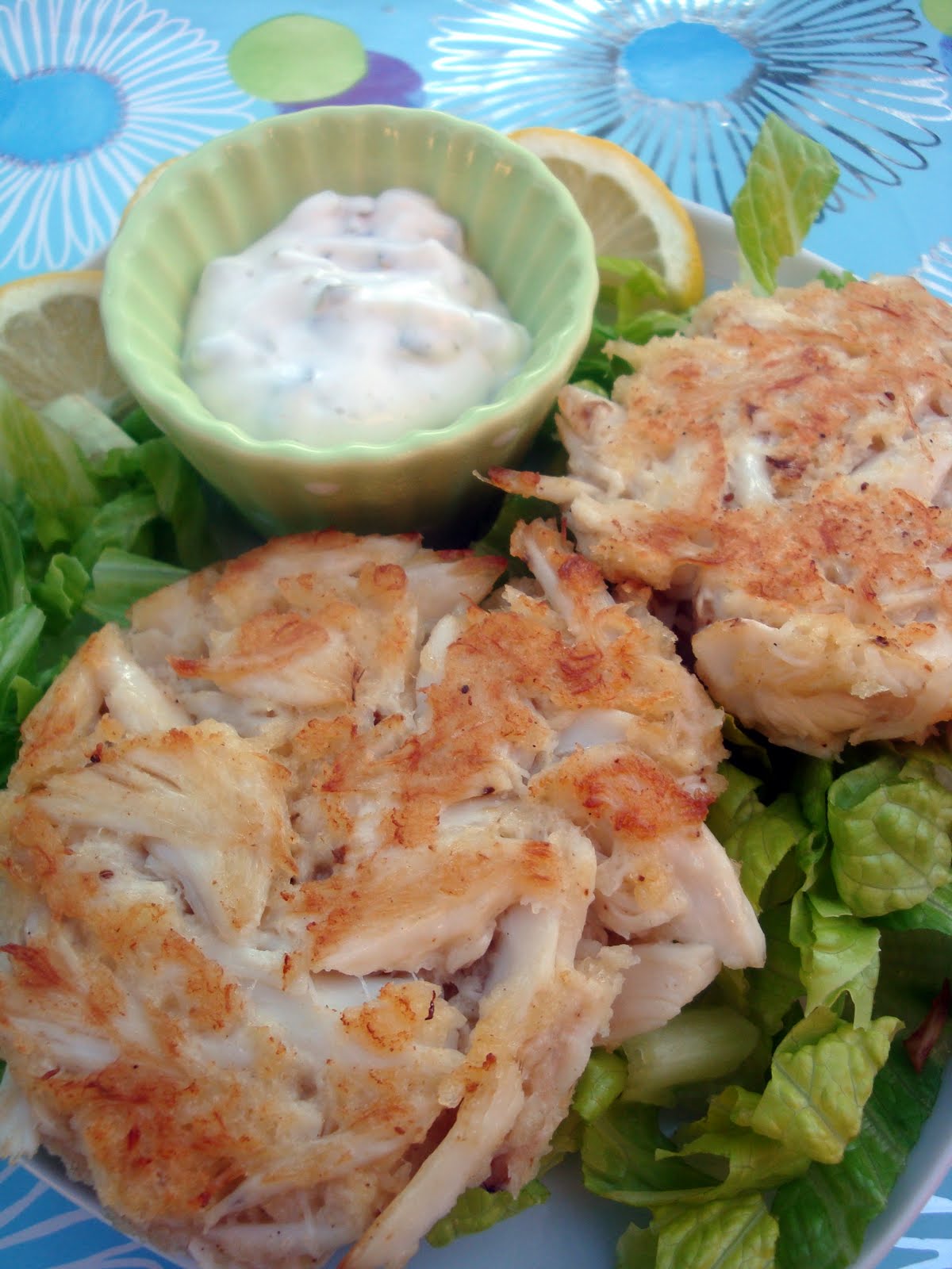 Yummy by Emmy Crab Cakes with Tartar Sauce