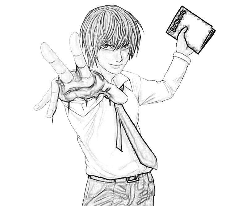 death note coloring pages - photo #32
