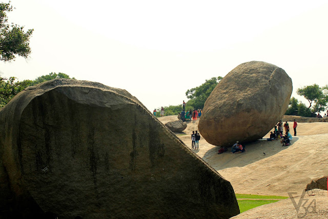 Krishna's butter ball - The Balancing rock of Mahabalipuram Krishna's butter ball - The Balancing rock of Mahabalipuram