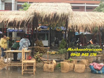 Lá cỏ tranh Lợp nhà bằng lá cỏ tranh tại hcm