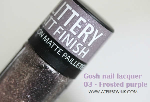 Gosh nail lacquer 03 - Frosted purple