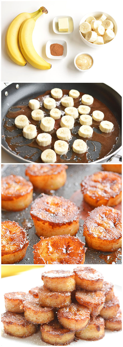 Pan Fried Cinnamon Bananas