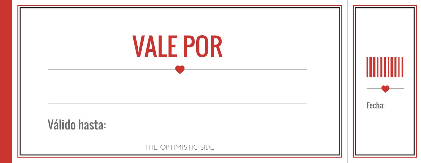 amenaza combustible Objetado Vales de amor descargables personalizables: cupones para tu pareja para San  Valentín | The Optimistic Side