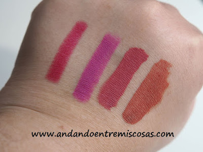 Swatches de los labiales