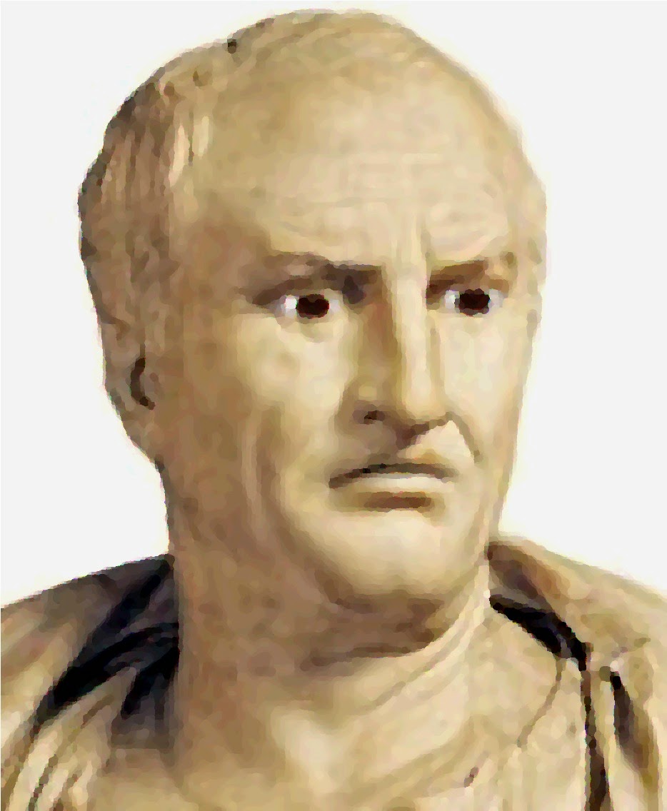 Verärgerter Cicero bei seiner Rede "In Catilinam"