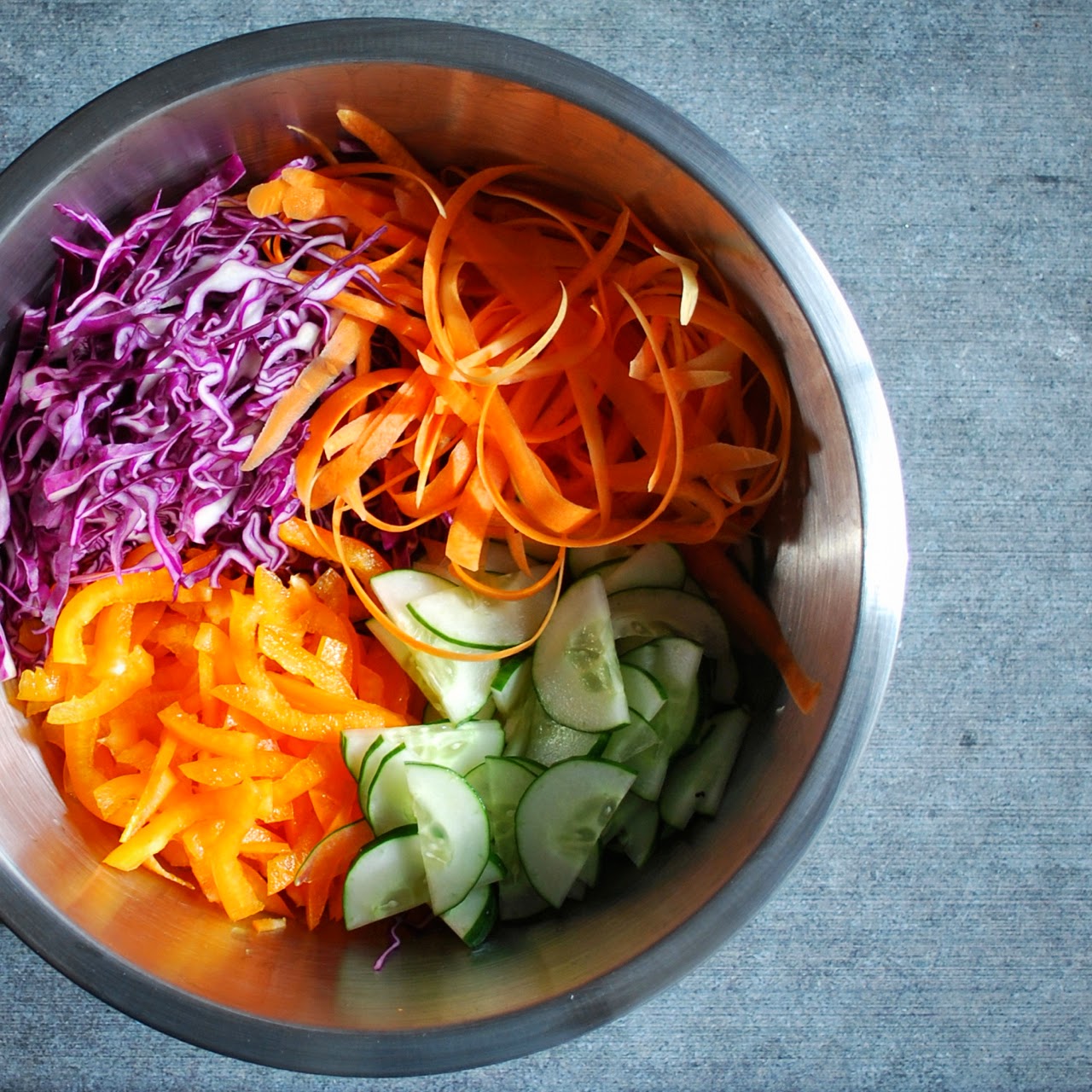 crunchy korean cabbage slaw