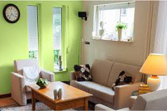 65 CONTOH Warna  Cat  Ruang  Tamu  2 Warna  di Rumah Minimalis