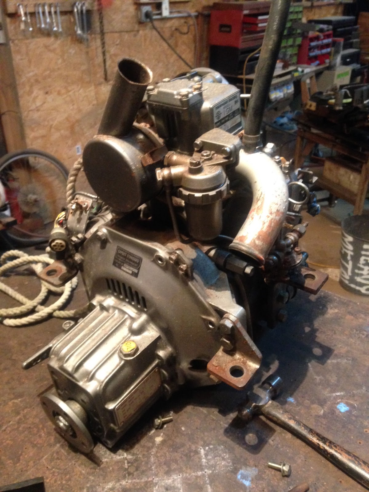 ... Yanmar 1GM from the 1980's, and since it's such a small, light, and  simple engine I decided to pull the whole thing and do a partial rebuild in  my shop.