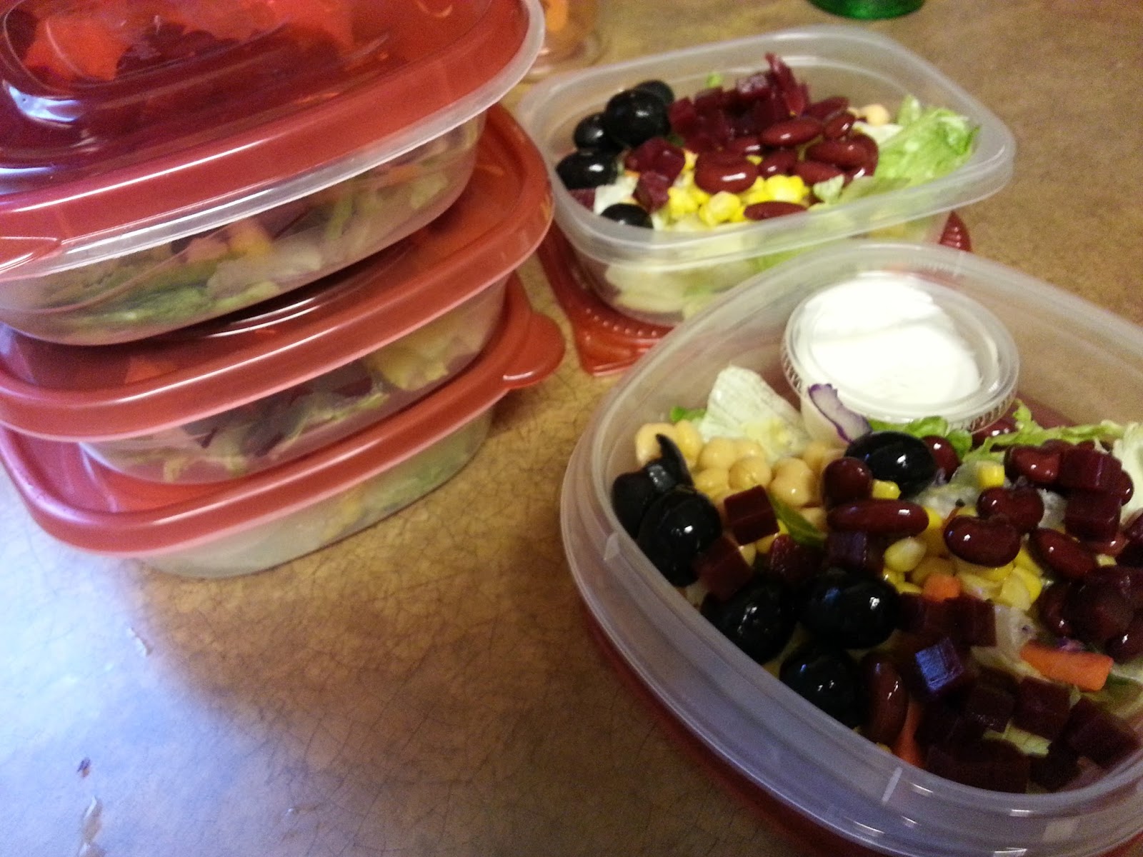 homemade salad kits
