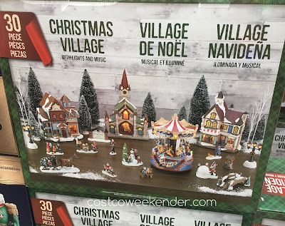 Make your home more festive with the Christmas Village with Lights and Music