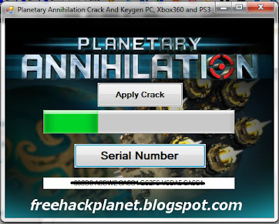 This is working Keygen | Key Generator CD-Key for Planetary Annihilation. Feel free to download this!