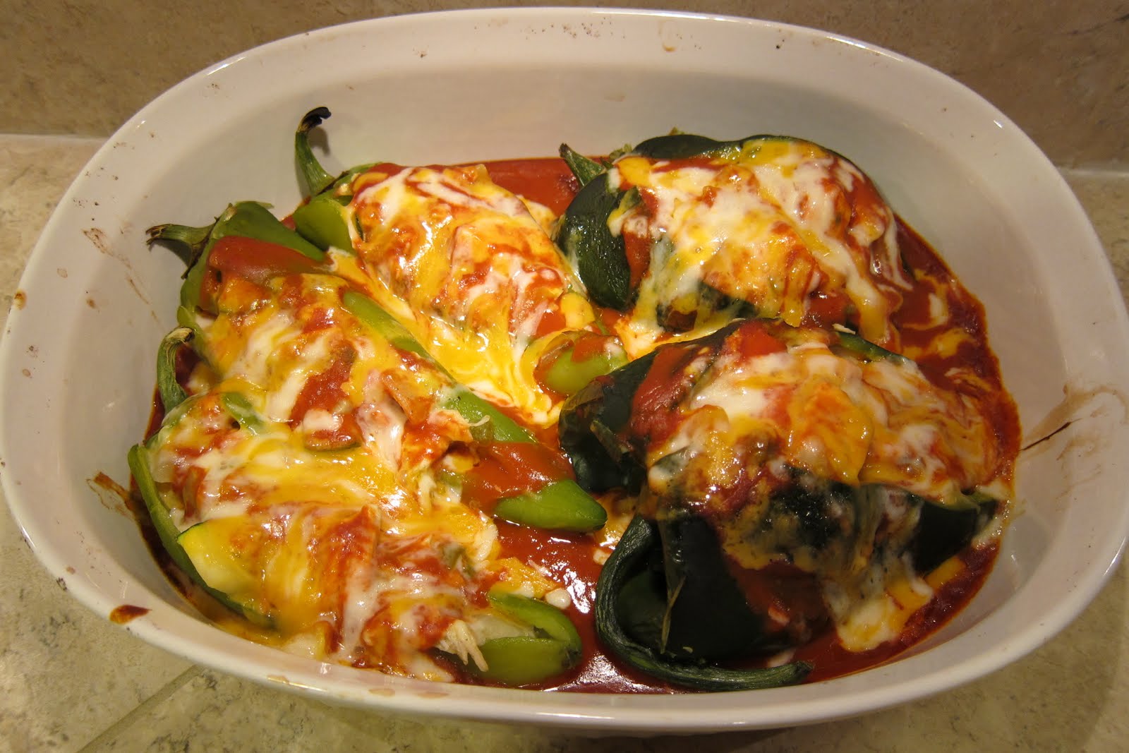 Larina's Home Cooking Chile Relleno