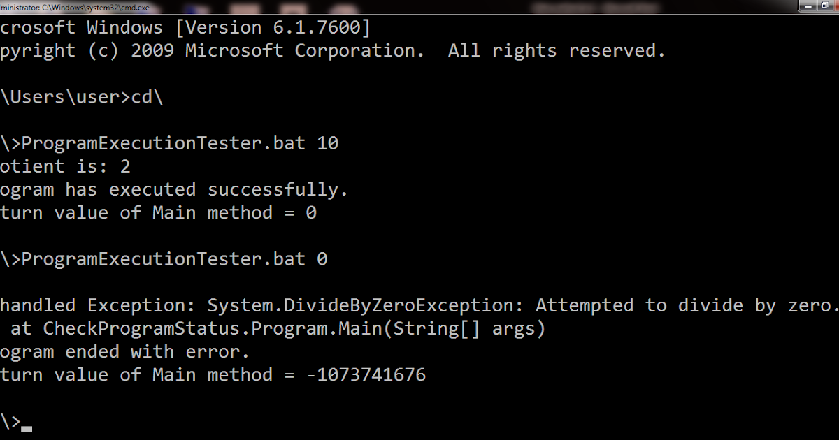 Exact Help Return type of Main method in C