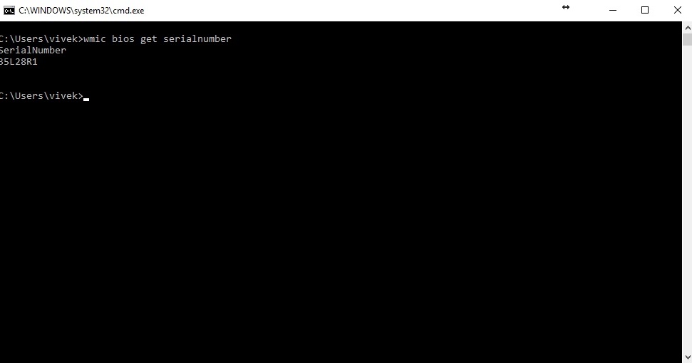 How to find serial number of your computer using cmd on windows Tech Tricks