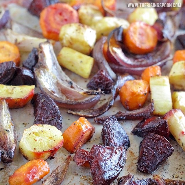 Balsamic OvenRoasted Root Vegetables The Rising Spoon