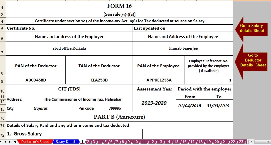 Tax Exemptions/Deductions for House Rent Allowance (HRA) and Section 80GG , With Automated 50