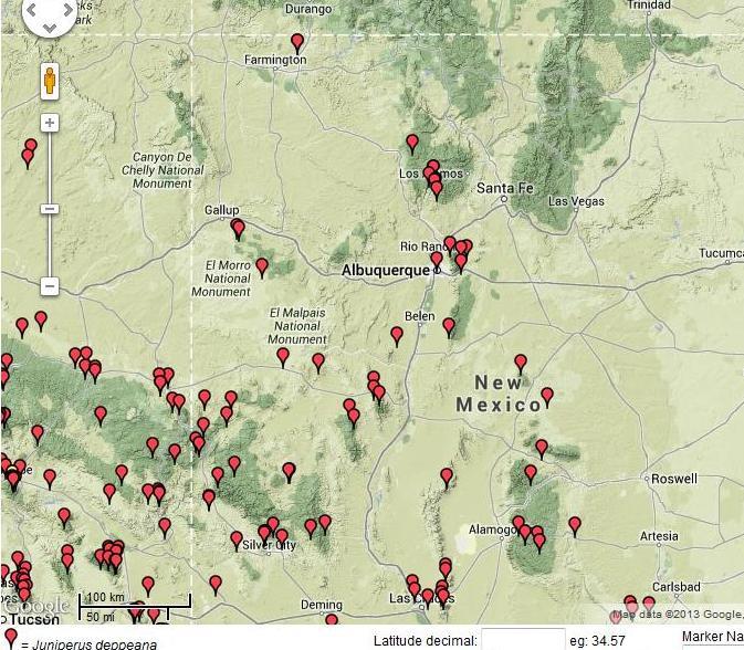 Mexican Mountain Ranges Map Deppeana