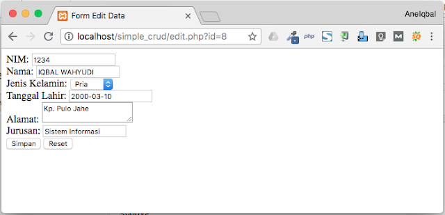 tutorial crud php mysql sederhana tutorial crud php mysql sederhana