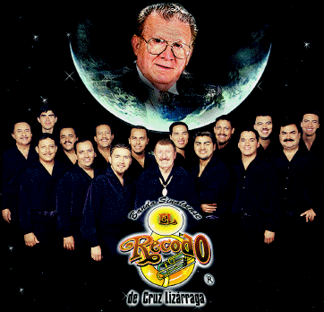 Banda El Recodo Foto de la banda El Recodo con su creador