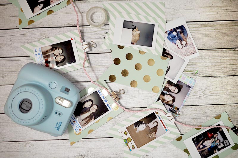 KuneCoco • DIY • Polaroid Wimpelkette • Instax Mini 8 KuneCoco • DIY • Polaroid Wimpelkette • Instax Mini 8