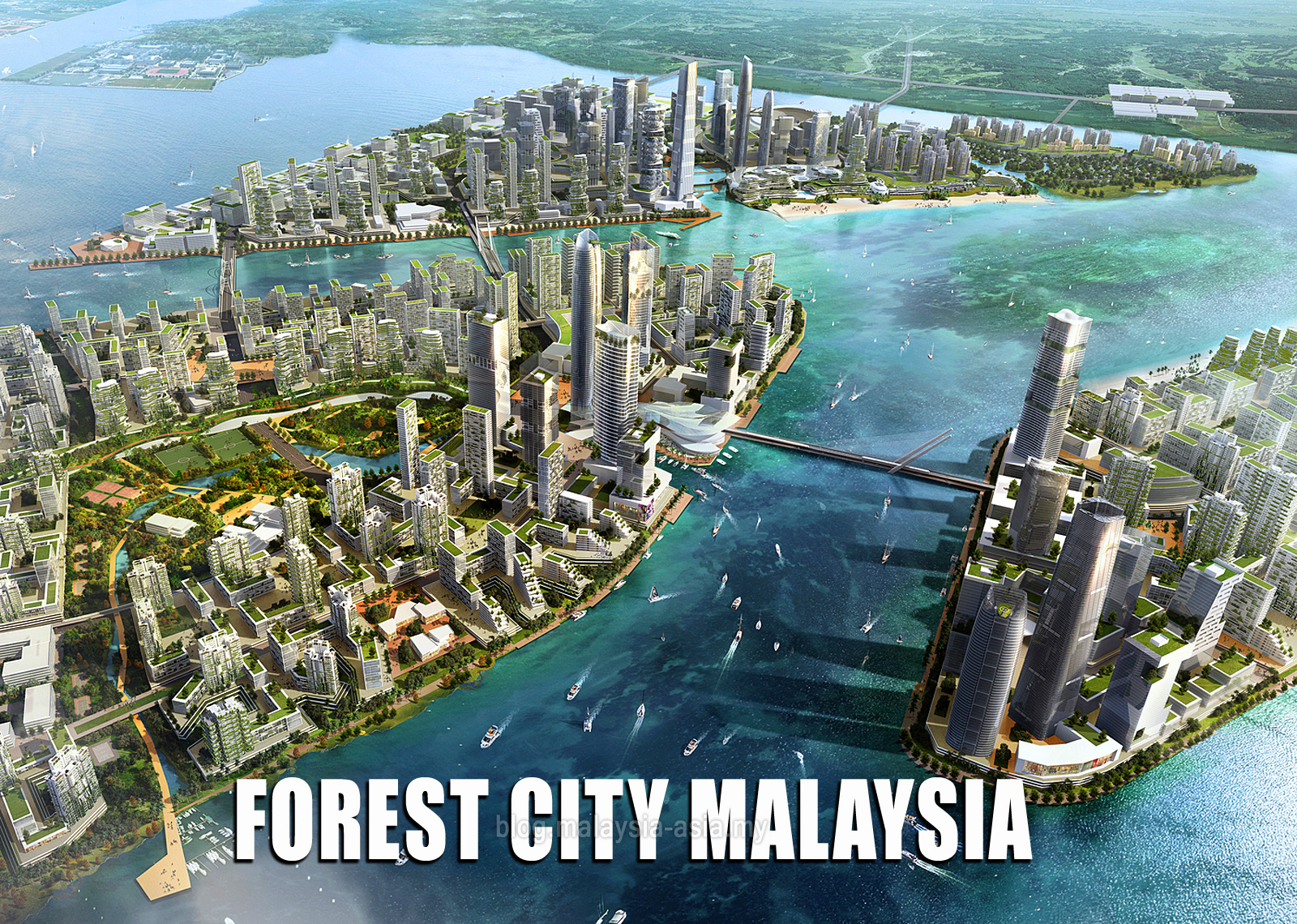 Forest City Malaysia Map