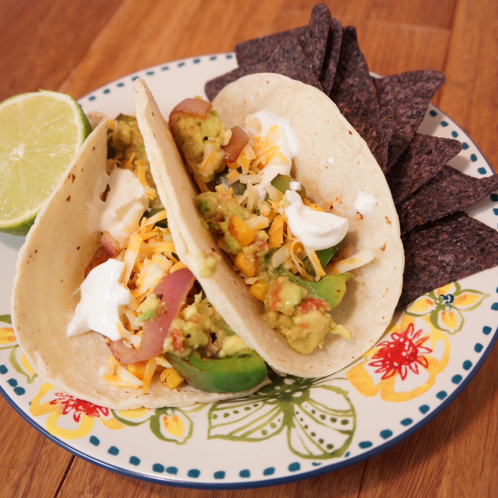 Vegetarian Fajita Tacos total time 20 minutes Alley's Recipe Book